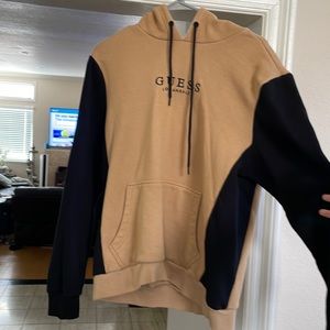 Brown and black large Guess hoodie